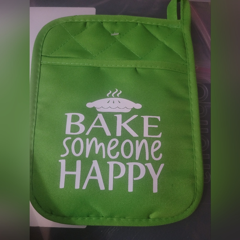 Lime green kitchen pot holder